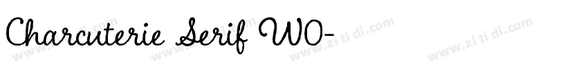 Charcuterie Serif W0字体转换